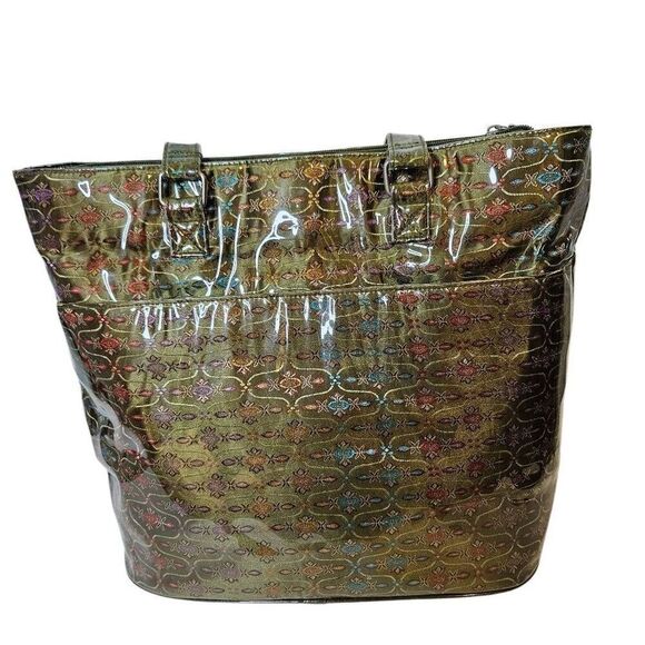 Kalencom KD Kicker&David Design green plastic coated bag. - Picture 2 of 10